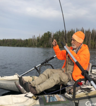 Fish on at the Kenai Fly Fishing